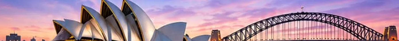 Contoh pemandangan Sydney Opera House dan Harbour Bridge